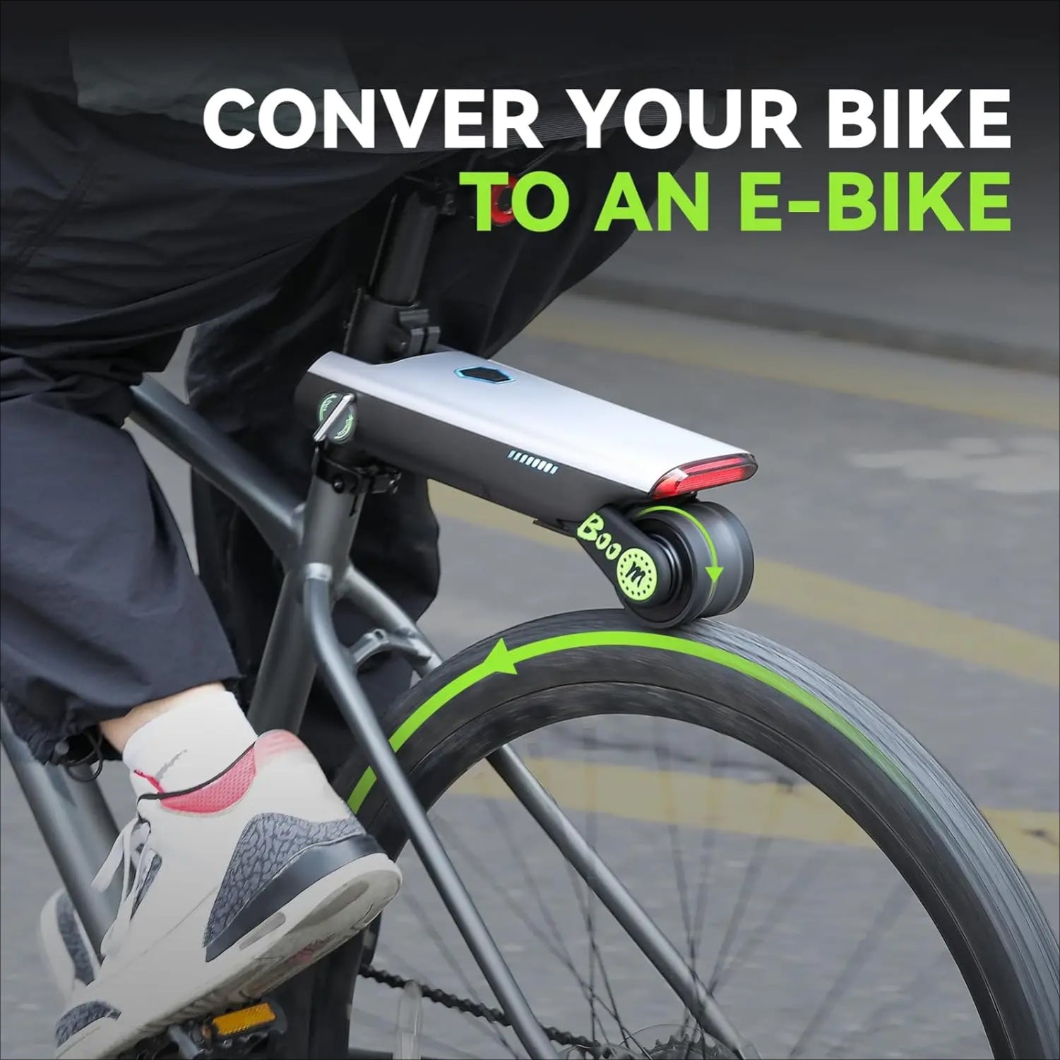 PWHOOL Electric Bike Conversion Kit for Road, Gravel & MTB | 200W Motor, 3.2kg Lightweight