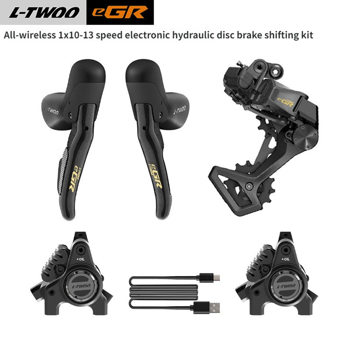 L-TWOO eGR Wireless Electronic Shifting Groupset 10/11/12/13-Speed Hydraulic Disc Brake Single Chainring System