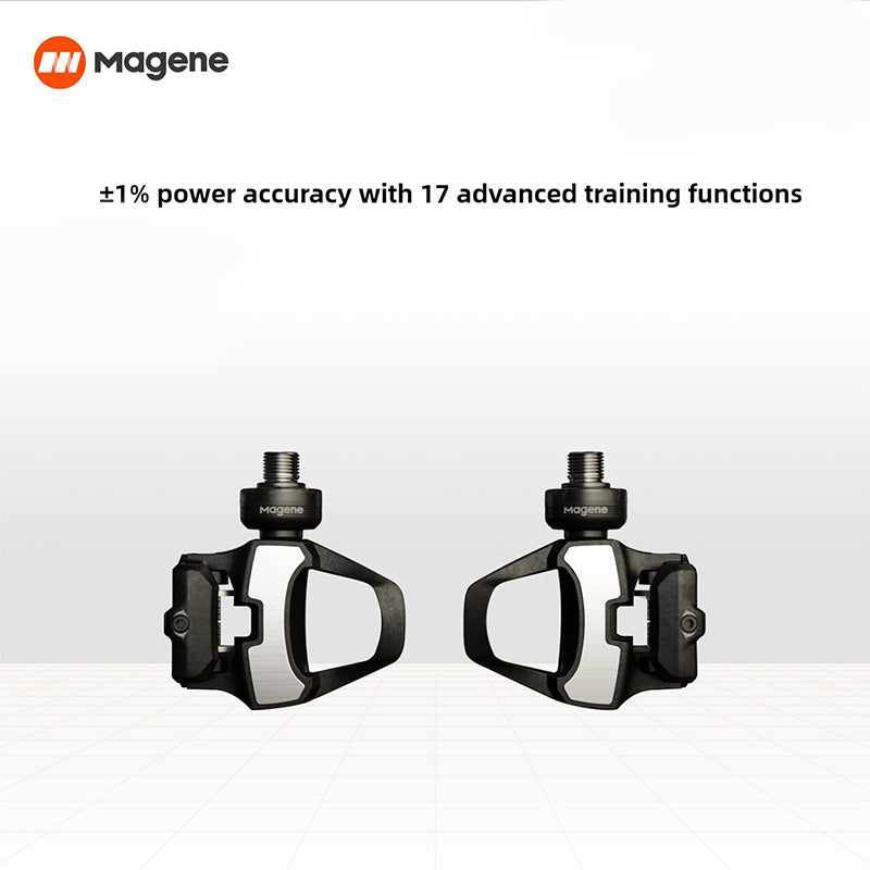 Magene P715 Power Meter Pedals | ±1% Accuracy, ANT+ Bluetooth, SPD-SL Compatible