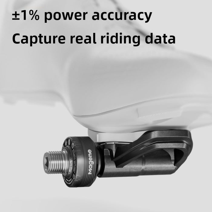 Magene P715 Power Meter Pedals | ±1% Accuracy, ANT+ Bluetooth, SPD-SL Compatible